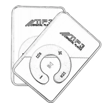 Nešiojamų Mini Įrašą USB MP3 Grotuvas, Muzikos ir Žiniasklaidos Palaikymas Micro SD TF Kortelę Mados Hifi MP3 Lauko Sporto
