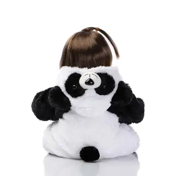 Nicery 18inch 45cm Bebe Lėlės Reborn Minkšto Silikono Berniukas Mergaitė Žaislas Reborn Baby Doll Dovana Vaikams Juoda Balta Panda