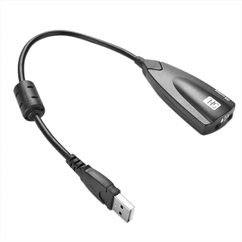 NOYOKERE 5H V2 7.1 Išorinė USB Garso plokštė Audio Adapteris, USB 3D CH Virtualių Kanalų Garso Takelio, Nešiojamas KOMPIUTERIS