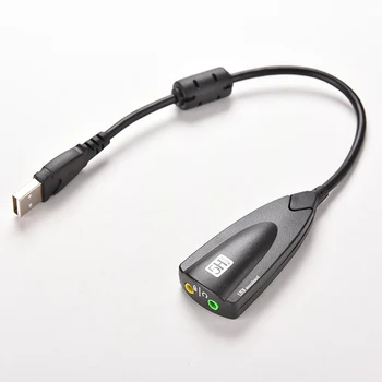 NOYOKERE 5H V2 7.1 Išorinė USB Garso plokštė Audio Adapteris, USB 3D CH Virtualių Kanalų Garso Takelio, Nešiojamas KOMPIUTERIS