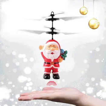 Nuotolinio Valdymo Sraigtasparniai Santa Žaislų, Animacinių filmų Infraraudonųjų spindulių Indukcijos RC Santa Dron Modelis Žaislai Kalėdų Dovana