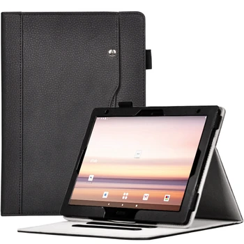 Odos Tablet Atveju Sharp SH-T01 Dtab D-41A 10.1 Colių Tablet Flip Cover Atveju, Anti-Drop Planšetinio kompiuterio Stovas