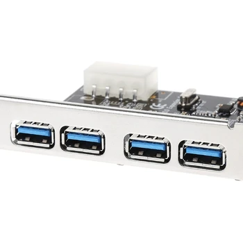 OOTDTY 4 Port PCI-E, USB 3.0 HUB 