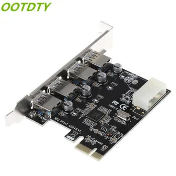 OOTDTY 4 Port PCI-E, USB 3.0 HUB 
