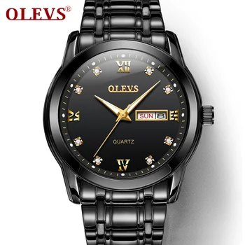 Originali Olevs 8691 Vyrų Laikrodžiai Top Brand su Nerūdijančio Plieno Prabangių Sportinių Chronograph Aukštos Kokybės Kvarciniai Laikrodžių Vyrams