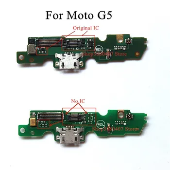Originalus USB Įkroviklis Valdybos Kištukas Moto G5 XT1685 XT1672 USB Įkrovimo lizdas Dokas FPC Flex kabelio Jungtis, atsarginės dalys