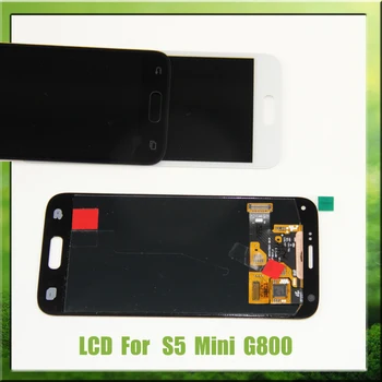 Pakeitimas Lcd Samsung Galaxy S5 Mini G800 G800F G800H Super AMOLED LCD Ekranas Touch 