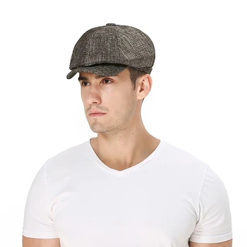 Pasiekė Bžūp Atsitiktinis Medvilnės Skalbiniai Butas Newsboy Vairavimo Skrybėlę Lauko galvos Apdangalai Bžūp UV Apsauga Kepurės
