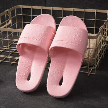 Patalpose plastikiniai minkštas vienintelis vonios kambarys, šlepetės anti-slydimo pora sandalai moterims vasaros vyriškų namų batai