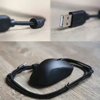 Patvarus Nailono USB Minkštas Pelės Kabelio Linijos Pakeitimas Laidą 