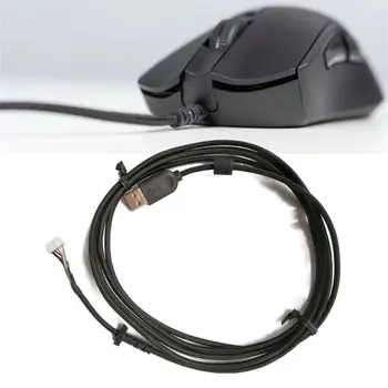 Patvarus Nailono USB Minkštas Pelės Kabelio Linijos Pakeitimas Laidą 