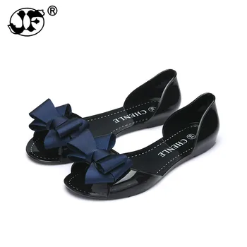 Pavasario ir vasaros sandalai moterims butas Joker želė batai lankas žuvys burną sandalie moteriški batai butai 2019