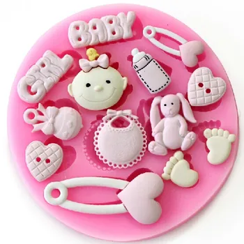 Pin kūdikio pėdų mergina silikono formos muilo,minkštas pelėsius,cukrų, amatų įrankiai,šokoladas minkštas pyragas formų, silikono formų tortai