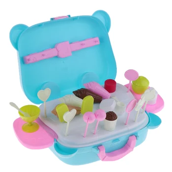 Plastikiniai Imituojamas Mini Maisto lėlės Reborn Lėlės Apsimesti, Virtuvė Playset Baldai, Žaislai, Kūdikių Lėlės, Slaugos Reikmenys