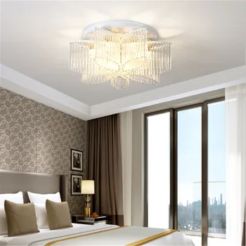 Post-modernios šviesos prabangūs krištolo lubų lempa gražus miegamasis, gyvenamasis kambarys atmosfera lempa paprasta, Europos 2020 