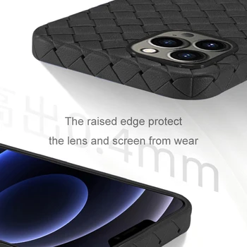 Prabanga Pynimo Silikono Atveju Iphone, 12 Pro Max Ultra Plonas Soft Case For Iphone 12 Mini Kvėpuojantis Galinį Dangtelį Atveju Slim Coque