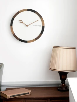 Prabanga Silent Modernaus Dizaino Sieninis Laikrodis Skaitmeninis Mediniai Minimalistinio Sieninis Laikrodis Išjungti Gyvenamasis Kambarys, Virtuvė, Wandklok Namų Dekoro AD50WC