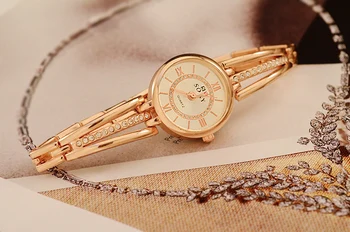 Prabangių Laikrodžių Moterų Laikrodžiai Mados Ponios Žiūrėti Moterų Laikrodžiai Crystal Rose Gold Nerūdijančio Plieno Suknelė Laikrodis Relogio Feminino