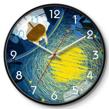 Prabangus Sieninis Laikrodis Metalo Meno Kūrybos Dideli Laikrodžiai Sienos, Namų Dekoro Gyvenimo Kambario, Miegamasis Silent Horloge Murale Dovanų Idėjos FZ128