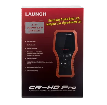 PRADĖTI CR-HD Pro OBD Tool 12V 24V Automobilių, Sunkvežimių OBD2 Kodo Skaitytuvas Skaitytuvas OBDII EOBD diagnostikos įrankis x431 CR-HD Pro atnaujinti nemokamai