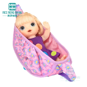 Priedai lėlės tinka 43cm new born lėlės Kūdikių miegmaišis, vyksta kuprinė