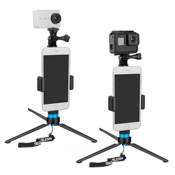 Priedai Mobiliesiems Įrašą Xiaomi GoPro hero 8/7/6 Sporto Fotoaparato Selfie Klijuoti Vandeniui Anglies Pluošto Trikojis, Skirtas Išmanusis telefonas