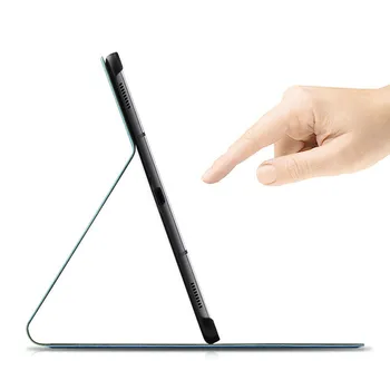 PU Odos Smart Case for Samsung Galaxy Tab S6 10.5 colio T860 T865 Tablet Atvejais, atsparus smūgiams Stovėti Padengti Coque