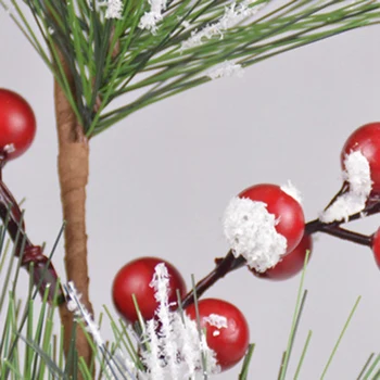 Pušis Apdaila 5 vnt-Raudonos Žiemos Pušies Kankorėžių Kalėdų Gėlės-Puikus Sezoniniai Vainikas 