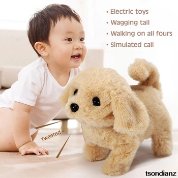 Realus Teddy Modeliavimas Šuo Vadinamas Ėjimo Elektros Pliušinis Žaislas, Teddy Robotas Šuo Vaiko Žaislas Pliušinis Šuniukas Kalėdų Dovana