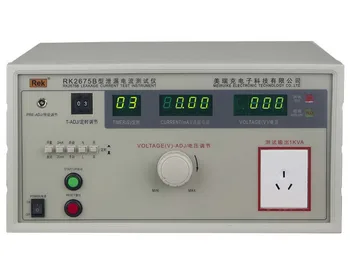 Rek 1000VA AC 250V 2/20mA Darbalaukio srovės Nuotėkio testeris, matuoklis RK2675B su LED Skaitmeninis ekranas
