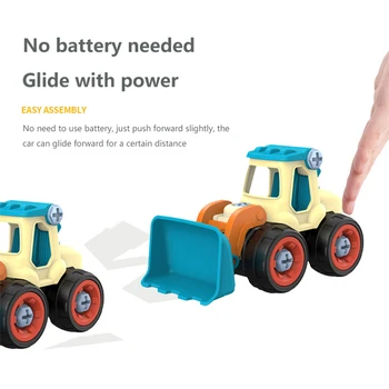 Riešutų Išardymas Pakrovimo, Iškrovimo Inžinerijos Sunkvežimių Ekskavatorių Buldozerių Vaikai Varžtas Berniukai Kūrybos Įrankis Švietimo Žaislai Automobilio Modelį