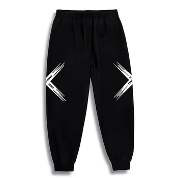 Rudens-žiemos vyrų sporto kelnės laišką geometrinis aukštos streetwear sweatpants didelio dydžio 6XL 7XL palaidi kelnės Ruožas kietas kelnės 50