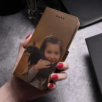 S10Plus Asmeninį minkštos odos Nuotrauka Moterų Piniginės, Skirta Samsung Galaxy S10+ logotipą pasirinktinius nuotraukų telefono dėklas SM-J260F