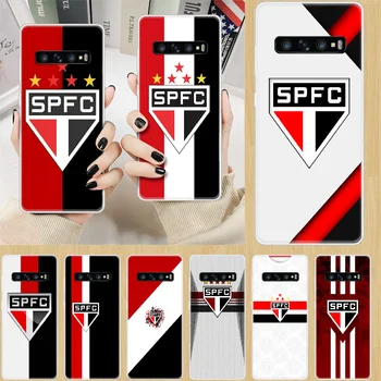 Sao Paulo Futebol Clube Telefono padengti korpuso SamSung Galaxy S M 6 7 8 9 10 20 30 31 Krašto Plus E Lite skaidrus coque