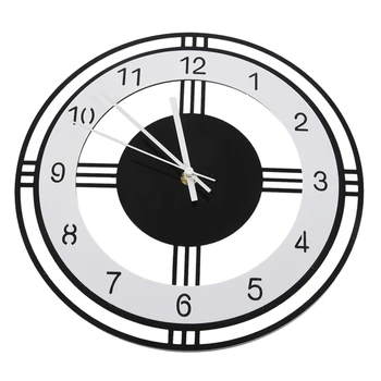Silent Didelis Sieninis Laikrodis Modernus Dizainas, Baterijomis, Kvarco Kabinti Laikrodžiai, Namų Dekoro, Virtuvės Žiūrėti