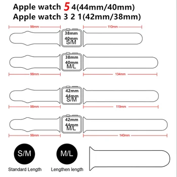 Silikono Dirželis Apple Watch band 44mm 40mm 38mm 42mm Gumos watchband Sporto apyrankę, diržą iWatch serijos 6 5 4 3 2 1 SE