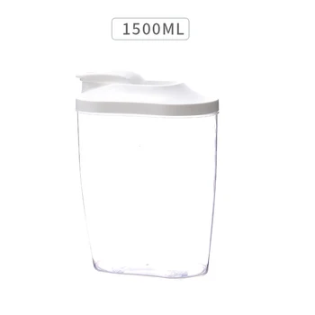 Skaidrus Japoniško stiliaus Maisto produktų laikymo dėžutė Sauso Maisto Grūdelių Skaidraus Plastiko Talpykla Sandarią Talpą 1L/1,5 L