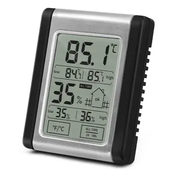 Skaitmeninis LCD Termometras su Drėgmėmačiu Indikatorius Indikatorius Patalpų Elektroninis Temperatūros, Drėgmės Stebėti