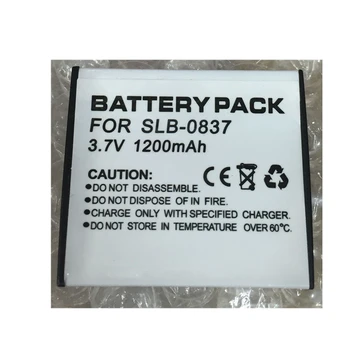 SLB-0837 SLB0837 ličio akumuliatorius SLB 0837 Skaitmeninio fotoaparato baterija Samsung i5 i6 i50 L60 NV3 NV7 z1