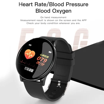 Smart Apyrankę OLED Spalvotas Didelis Ekranas vyrų Mados Fitness Tracker Širdies ritmas, Kraujo Spaudimas, Deguonies Smart žiūrėti Sporto Smart Grupė