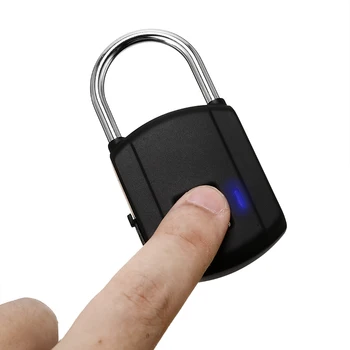 Smart Keyless Elektroninį pirštų Atspaudų Užrakto Saugumą USB Įkrovimo Spynos, Durų Anti-theft Bagažo Atveju Užraktas Saugius Namus Saugos