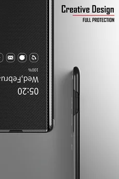 Smart Veidrodis, Flip Case For Samsung Galaxy A70 Visišką Apsaugą Aiškiai Matyti, Telefono Dangtelį Samsung Galaxy A70 Smart View Atveju