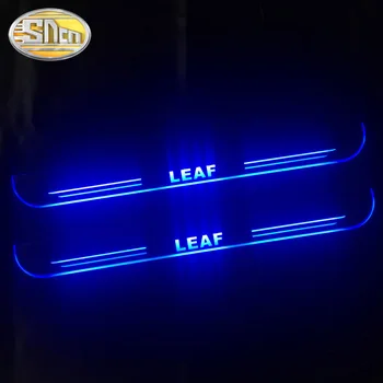 SNCN Vandeniui Akrilo Juda LED Sveiki Pedalą Automobilis Nusitrinti Plokštė Pedalo Durų Slenksčio Kelias Šviesos 