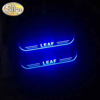 SNCN Vandeniui Akrilo Juda LED Sveiki Pedalą Automobilis Nusitrinti Plokštė Pedalo Durų Slenksčio Kelias Šviesos 
