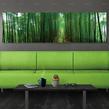 Sninga dekoracijos, plakatų ir grafikos miškų Kraštovaizdžio drobės tapybos sienos nuotraukas kambarį Frameless spausdinti