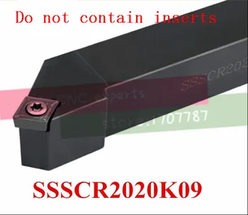 SSSCR2020K09 20*20mm Metalo Staklės, Pjovimo Įrankiai, Tekinimo Staklės, CNC Tekinimo Įrankiai, Išorės Tekinimo Įrankio Laikiklis S-Type SSSCR /L
