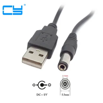 Standartinis universalus Micro USB Port DC 5.5 2.1 mm 5V DC Barelį Lizdo, Galia-0,8 m Jungties Adapteris Linker Kokybės Sertifikuota