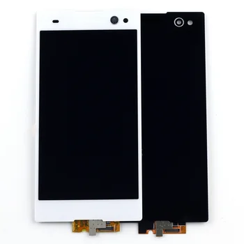 STARDE Pakeitimas LCD Sony Xperia C3 S55U LCD Ekranas Jutiklinis Ekranas skaitmeninis keitiklis Asamblėjos Juoda / Balta 5.5