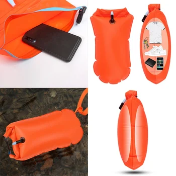 Sutirštės Dvigubas oro Pagalvės Pripučiamos Plaukimo Maišelį Žiedas PVC Lifebuoy Plūduro Išvengti Skendimo Plaukti Anti-knarkimas Saugojimo Vandeniui