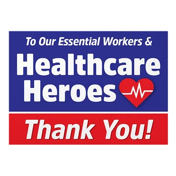 Sveikatos Priežiūros Darbuotojų Herojai Kieme Pasirašyti Decal Esminius Darbuotojų Gelbėtojų Lauko Sodo Vejos Ekranas Ačiū Lipdukas